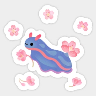 Cherry blossom slug Sticker